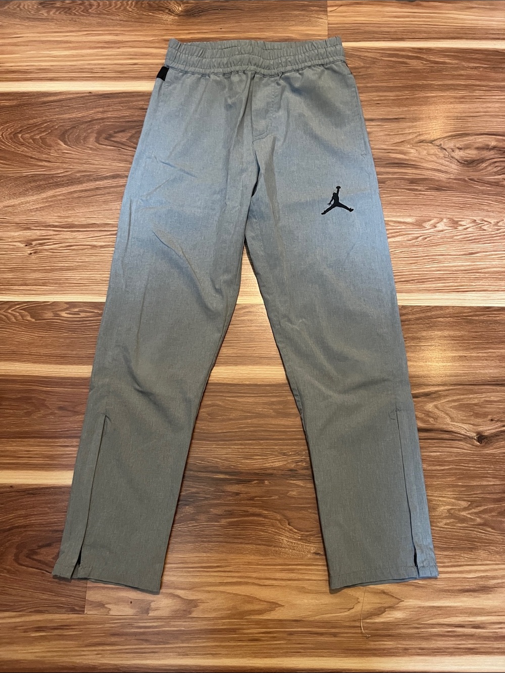 Jordan Gray Men's Track Joggers with Black Jump-man Size small 8/10